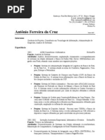 Curriculo de Antonio Ferreira