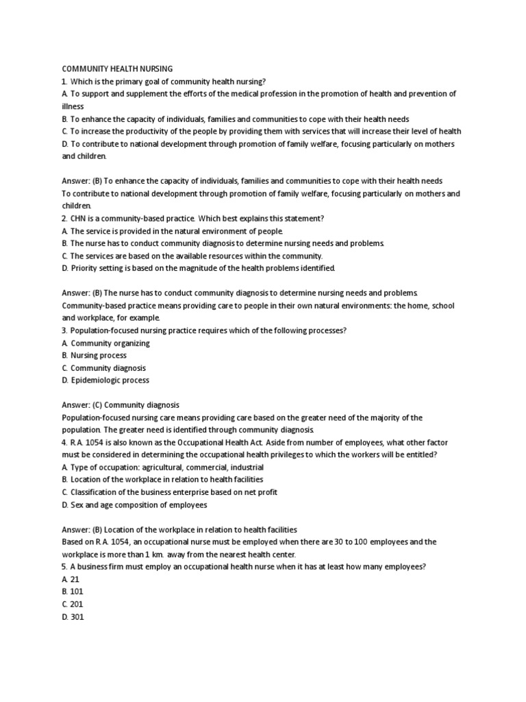 Community Health Nursing Essentials | PDF | Self-Improvement | Science ...