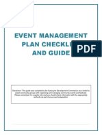 Event Management Plan