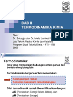 Bab 2 Termodinamika Kimia PDF