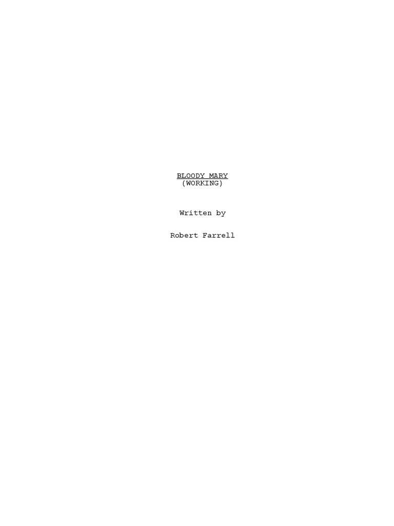 Bloody Mary | PDF | Leisure