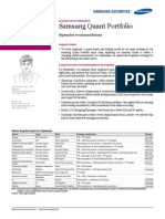 Samsung Quant Portfolio: Quantitative Issue