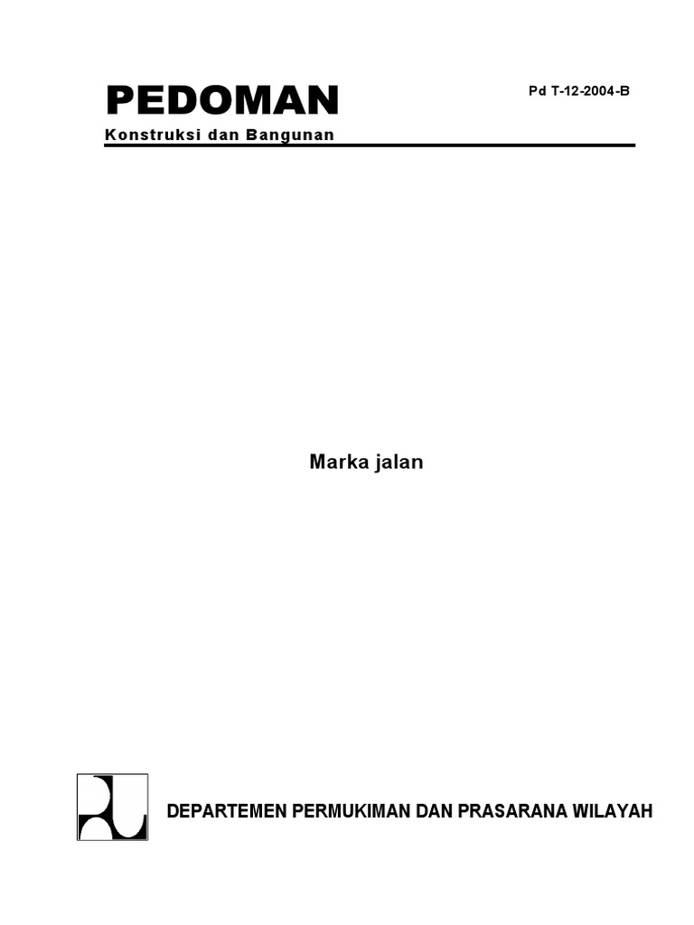 Pedoman Perencanaan Marka Jalan Pdf