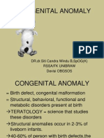 Congenital Anomaly: DR - Dr.Siti Candra Windu B, Spog (K) Rssa/Fk Unibraw Devisi Obgsos