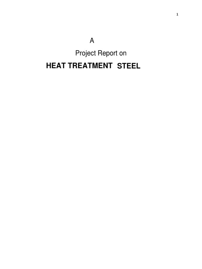 Heat - Treatment of Steel | PDF | Annealing (Metallurgy) | Heat Treating