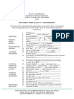 PH Employer Work Accident Report Form