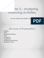 Analysis of Finanacing Activities