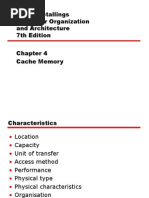 William Stallings Computer Organization and Architecture 7th Edition Cache Memory