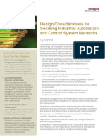 CISCO - Rockwell - Design Considerations For Securing Industrial Automation Networks (Enet - wp031) PDF