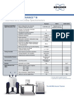 Specifications For Avance™Iii: 300-400 MHZ Microbay Spectrometers