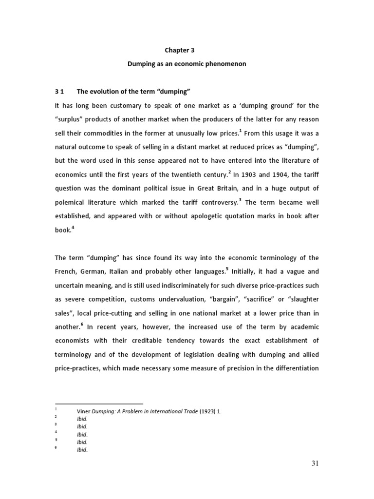 Dumping in Managerial Economics PDF Dumping (Pricing Policy) Exports