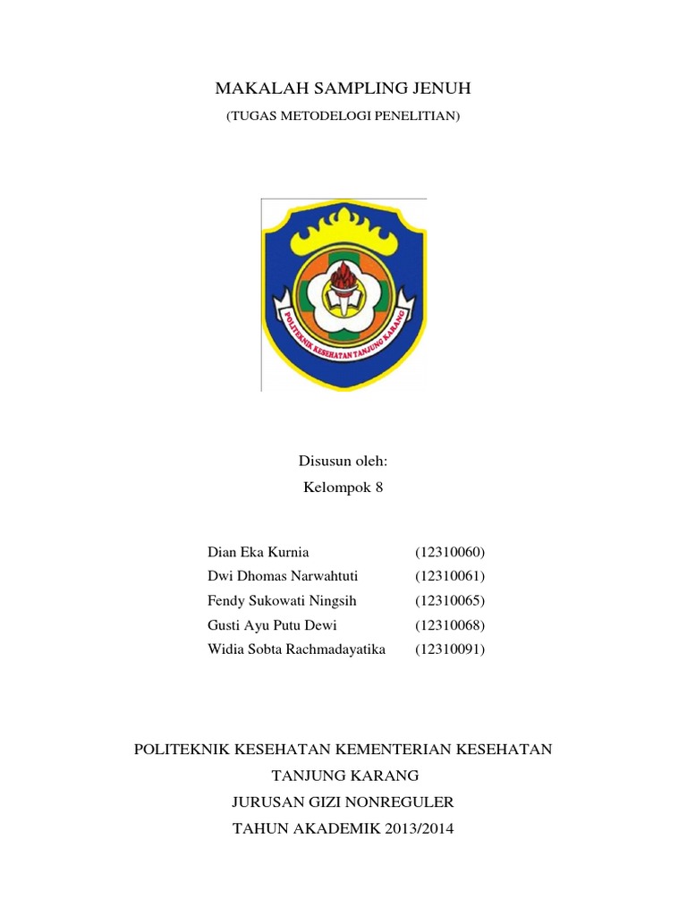 Makalah Sampling Jenuh | PDF