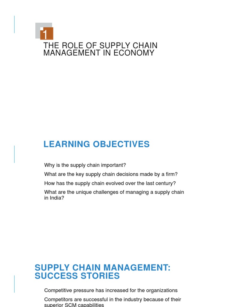 Supply Chain Management's Economic Impact | PDF | Supply Chain ...