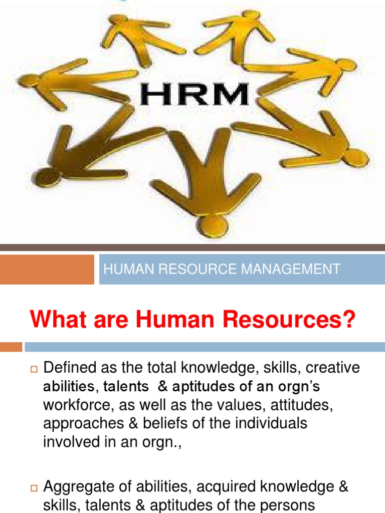 hrm intro.ppt | Human Resource Management | Resource | Free 30-day ...