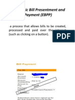 Electronic Bill Presentment and Payment (EBPP)