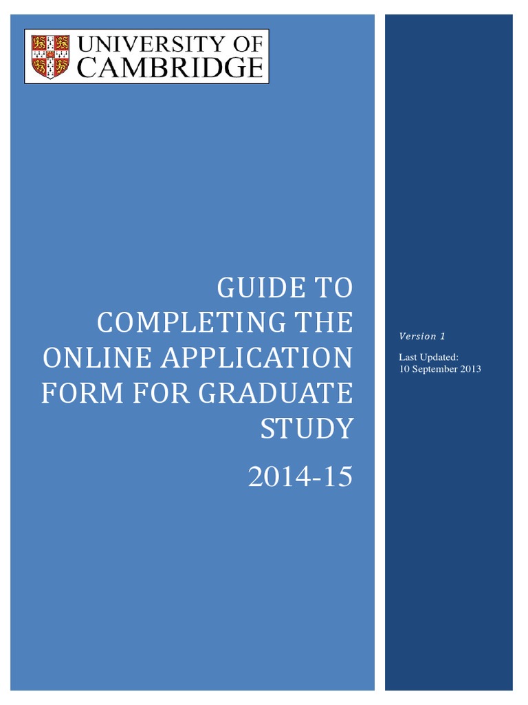 Graduate Application Guide | PDF | University And College Admission ...