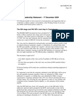 2009-12-17 - Statement by The Leadership of The ISO 26000 Working Group