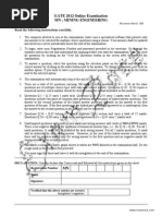 GATE Mining Engineering Solved 2012