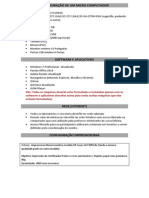 Configuração de Um Micro Computador