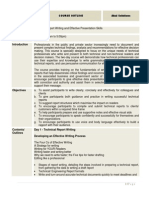 Course Outline - Technical Report Wrting & Effective Presentation Skills...