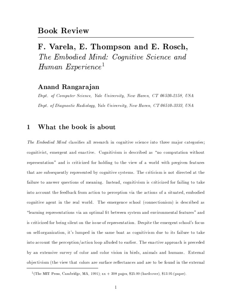 Embodied cognition example picture