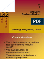 Analyzing Business Markets: Marketing Management, 13 Ed