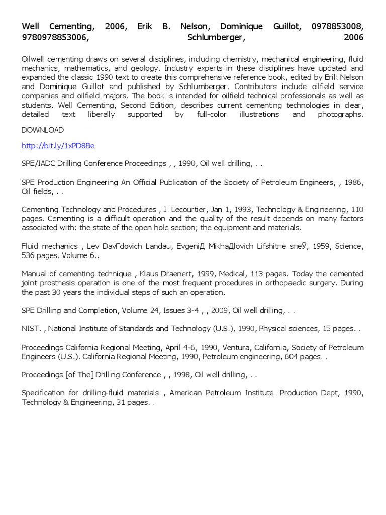 Well Cementing | PDF | Oil Well | Engineering