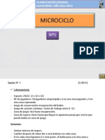 MICROCICLO 5: PLANIFICACIÓN SEMANAL Y SESIONES DE ENTRENAMIENTO PARA MEJORAR LA RESISTENCIA Y FUERZA EXPLOSIVA