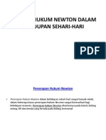 APLIKASI HUKUM NEWTON