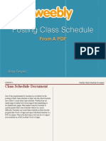 Weebly Class Schedule Document