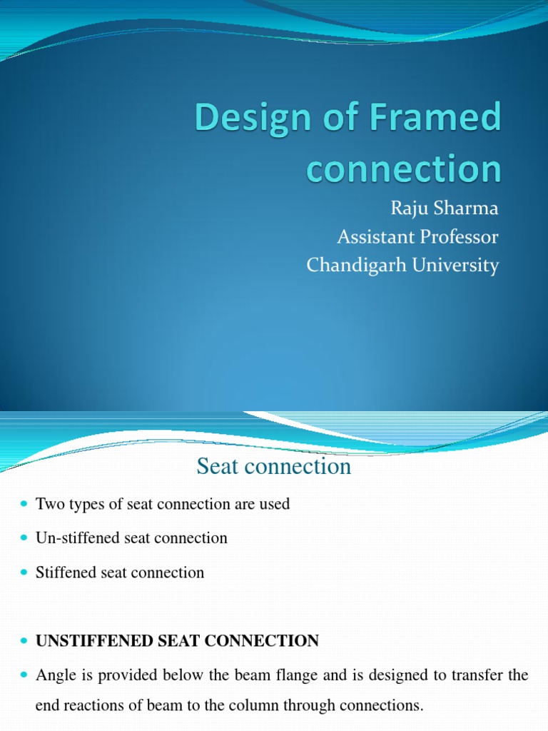 Framed Steel Member Conection | PDF | Beam (Structure) | Column