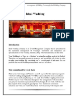 Ideal Wedding Company's Wedding Arrangement Process