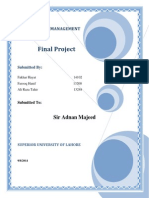 Final Project: Performance Management