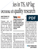 Deccan Chronicle on Research