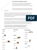 Key Aboriginal and Pioneer Vocabulary