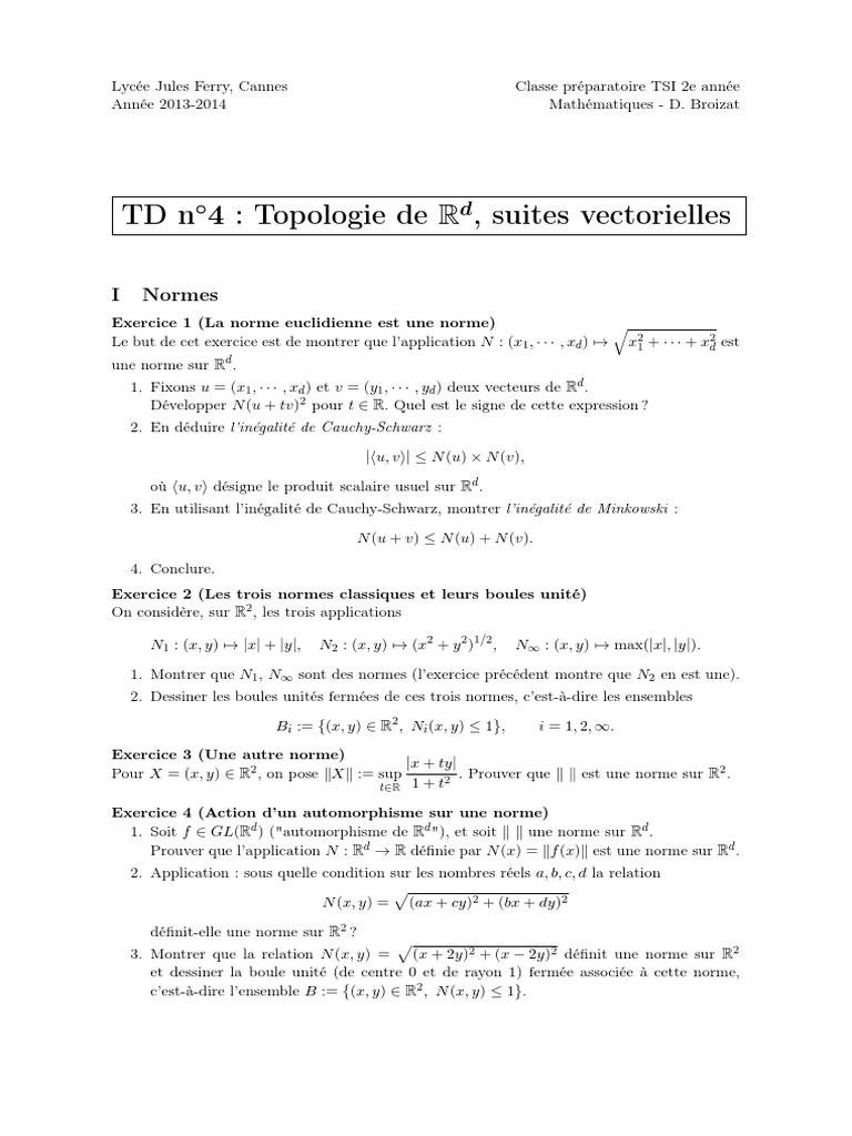 Td4topologierdsuitesvectoriellespdf - 