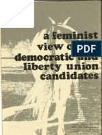 A Feminist View of the Democratic and Liberty Union Candidates | Chittenden Magazine | Sept. 1972
