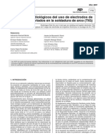 Ficha Tecnica Riesgos Del Thorio en Proceso de Soldadura PDF