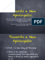 Towards a New Apologetic Part One