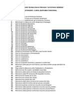 1er. CUESTIONARIO PARA ANATOMIA HUMANA I Segmento