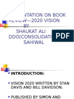 Presentation On Book Review - 2020 Vision