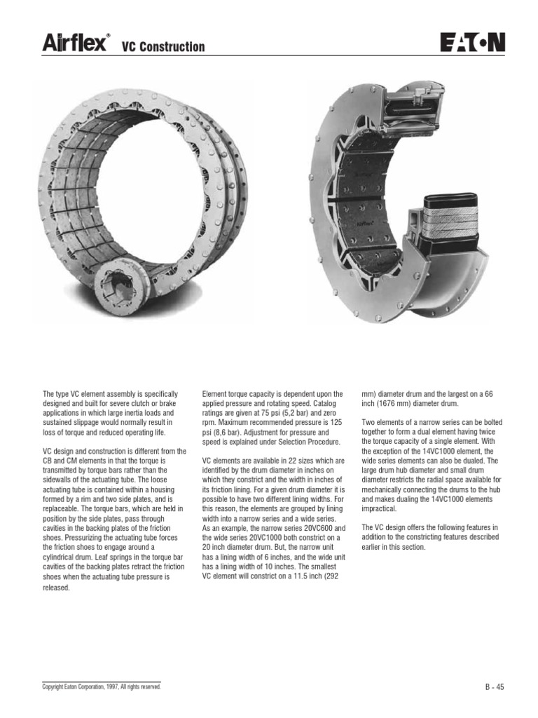 Eaton VC Clutch.pdf Engineering Tolerance Pressure