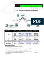 Práctica de Laboratorio 2.8.2 Reto de Configuración de Rutas Estáticas Resuelto Ccna2 - 2-8-2 PDF