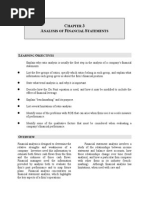 C 3 A F S: Hapter Nalysis of Inancial Tatements