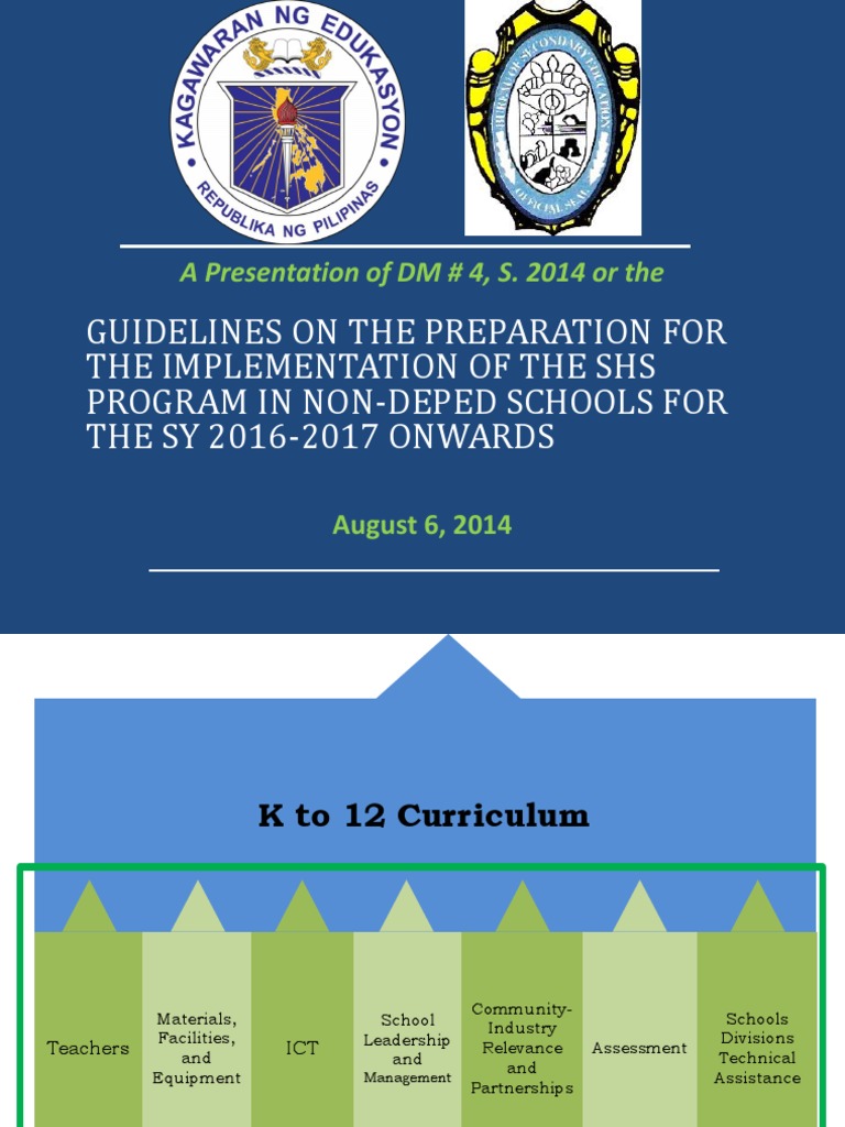SHS Program Guidelines for Non-DepEd Schools | PDF | Professional ...
