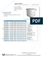Model 516 5-Gallon Spill Container: Certifications & Listings