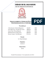 Código de Ética para Profesionales Contables - ENSAYO PDF