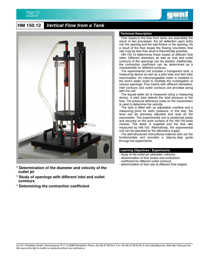 Vertical Tank Flow Loss Analysis | PDF | Business | Home & Garden