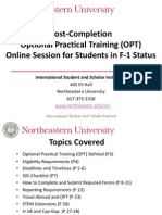 Northeastern University OPT Session Slides
