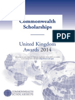 Prospectus Scholarships 2014 Commonwealth Scholarship
